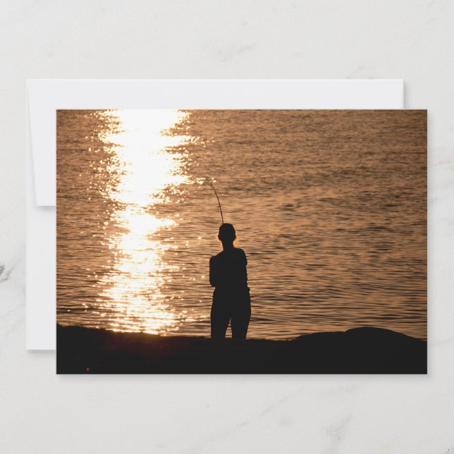 Pêche au coucher du soleil (Devant)