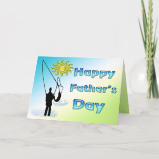 Pêche - Bonne carte de Fête des pères