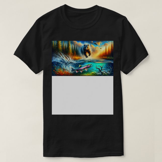 Pêche Canada Style TShirt (Design devant)