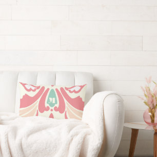 Pêche Corail Champignons et Monnaie Coussin modern