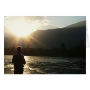 Pêche dans un rayon de soleil