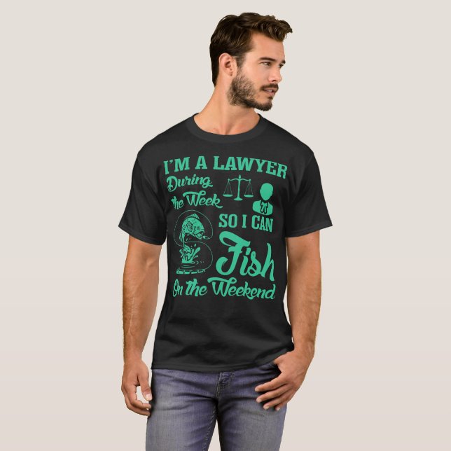 Pêche de poissons d'avocat sur le T-shirt de (Devant entier)