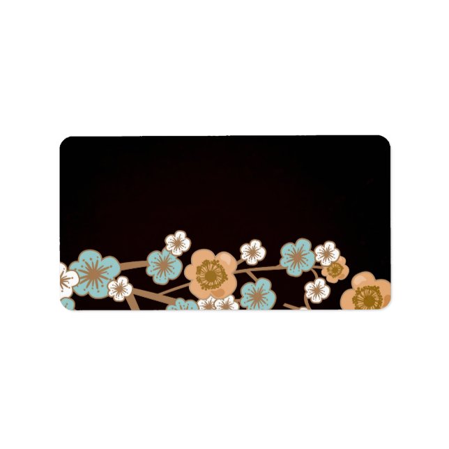 Pêche et Étiquette bleu sakura (Devant)