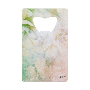 *~* Pêche florale Parties scintillant rose aquarel