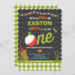 Pêche Invitation Anniversaire O-Fish-Ally Une Part