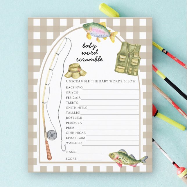 Pêche - Jeu de mots mêlés pour bébé (Créateur téléchargé)