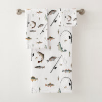 Pêche Motif à thème de poisson de bâton et de bobi
