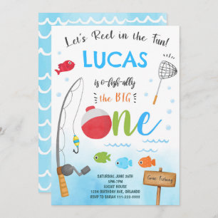 Pêche O-Fish-Ally 1er anniversaire Invitation