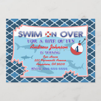 Pêche Océanique Requins nautiques Invitations Anni