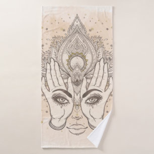 Pêche & Or Boho Fleur de Lotus Beauté