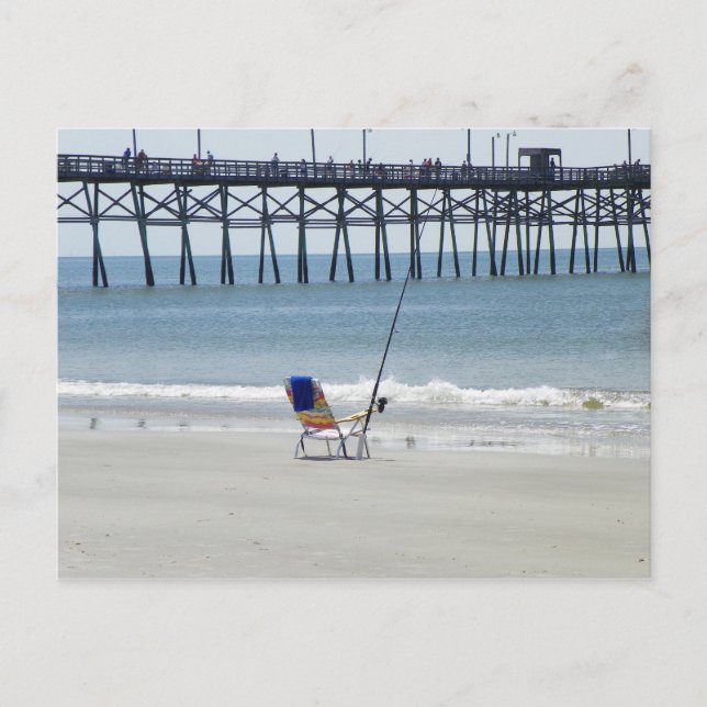 Pêche par carte postale à Oak Island Beach (Devant)