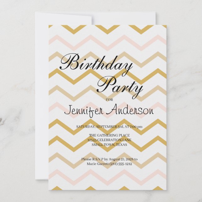 Pêche Pastel et Zig Zag Or (Devant)