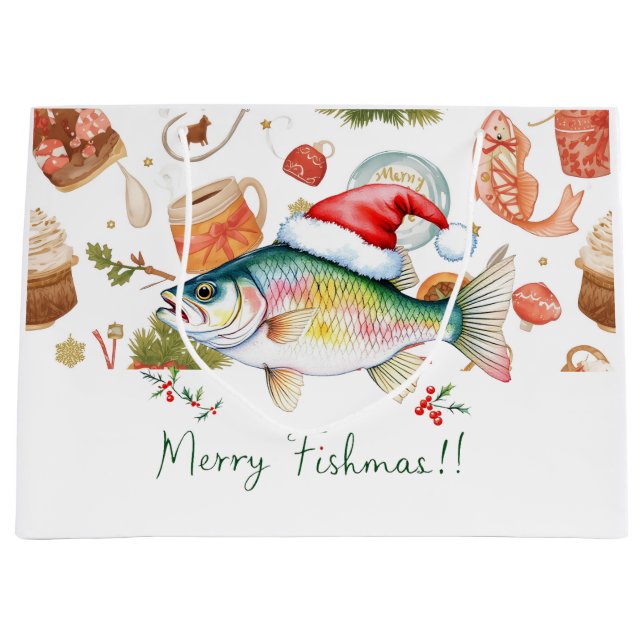 Pêche sac cadeau de Noël (Devant)
