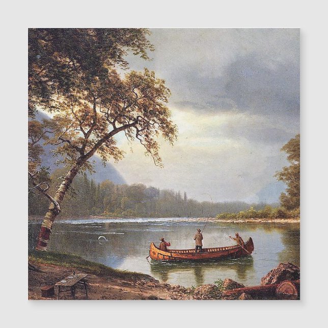 Pêche saumon sur le Cascapediac Albert Bierstadt (Devant)