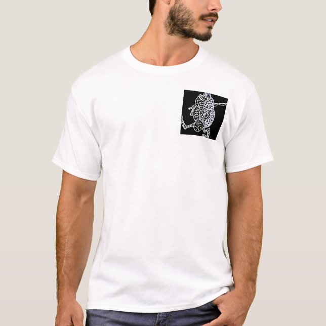 Pêche, T-shirt de poche (Devant)
