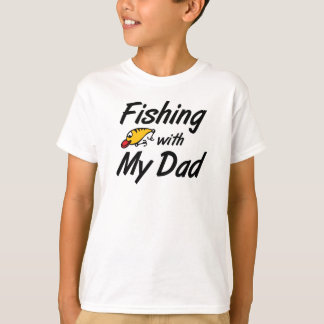 Pêcher avec les T-shirts de Mon Père Enfants