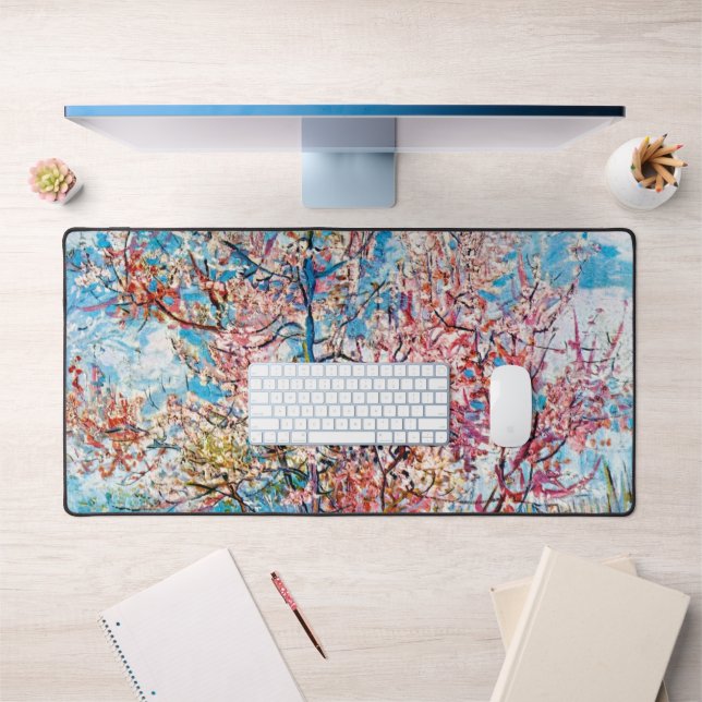 Pêcher en fleurs, Van Gogh (Bureau 1)