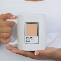 Pêcher Fuzz Couleur de l'année 2024 Mug de café