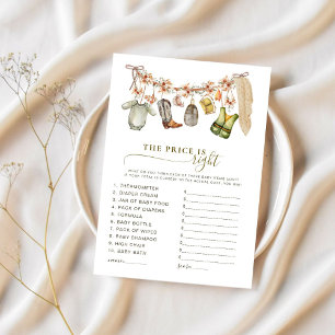 Pêcher Le Prix Est Droit Reel Baby shower Jeu
