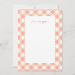 Pêches et carte de remerciements creuse