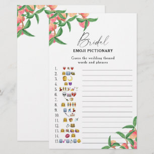 Pêches - jeu de pictionary d'emoji pour enterremen