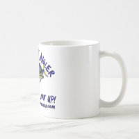 Pêcheur à la ligne de côte ouest - tasse de café