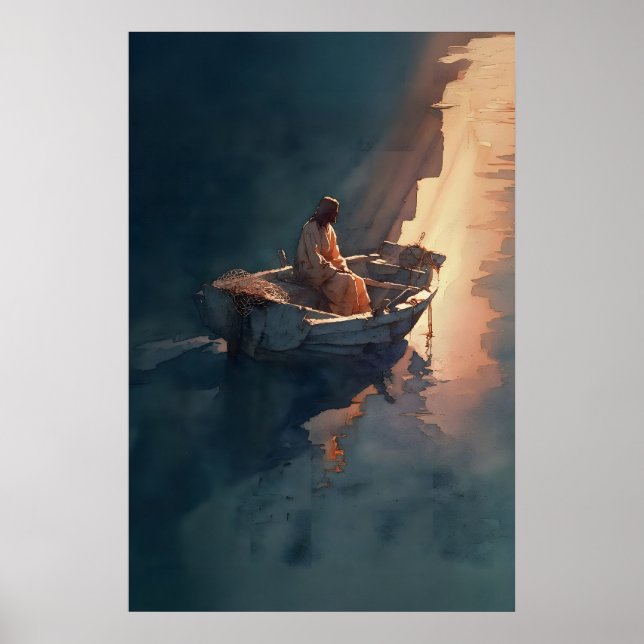 Pêcheur d'Hommes Contemplatif Impression Jésus Dan (Devant)