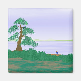 Pêcheur japonais - Magnet