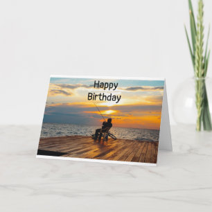 "PÊCHEUR" SUR VOTRE CARTE D'ANNIVERSAIRE