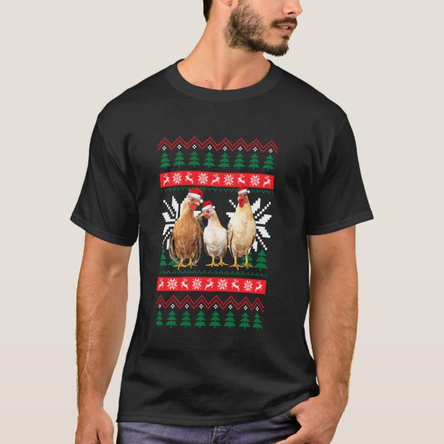 Peckers Sweat de Noël Ugly Style Chapeau de Père N (Devant)