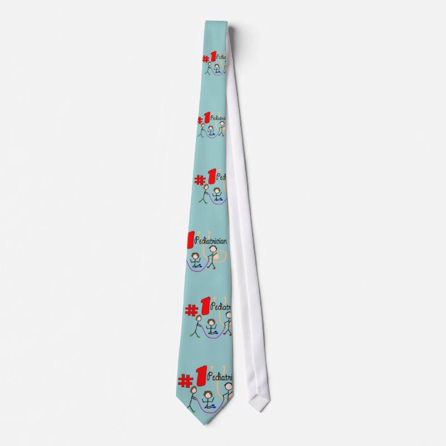 Pediatrician Mens Cravate Adorable Kids Design (Devant)