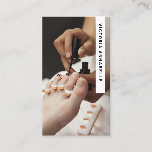 Pedicurist & Manicurist QR Code Carte de visite (Devant)