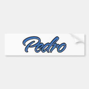 Pedro Nom bleu Autoaufkleber Sticker