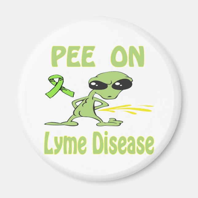 Pee sur la maladie de Lyme Magnet (Devant)