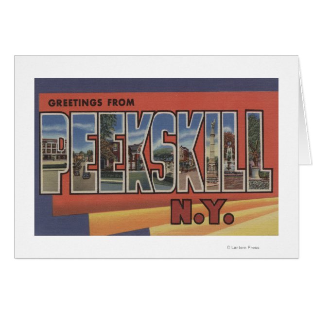 Peekskill, New York - Scènes de grandes lettres (Devant horizontal)