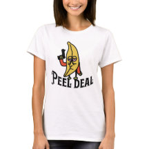 Peel Deal: Go Bananas funny design women t-shirt 