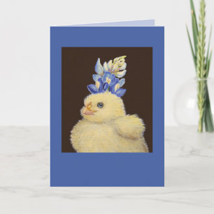 peep avec la carte casquette du Texas bluebonnet