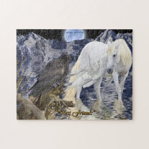 Pegasus & Black Raven Imaginaire Art Puzzle
