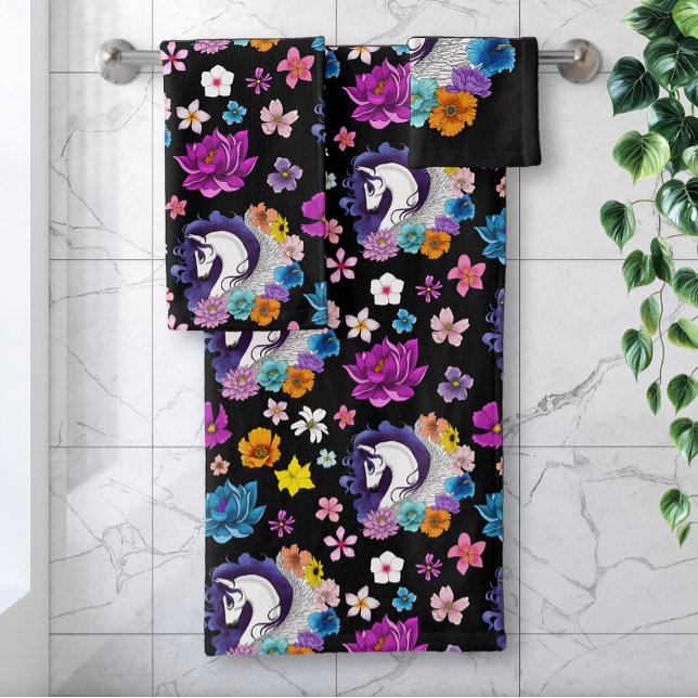 Pegasus Noir Floral (Créateur téléchargé)