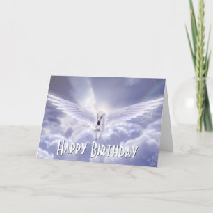 Pegasus Unicorn Bonne carte de voeux d'anniversair