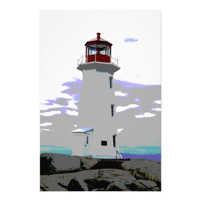 Peggy's Cove photo print phare Nouvelle-Écosse (Devant)