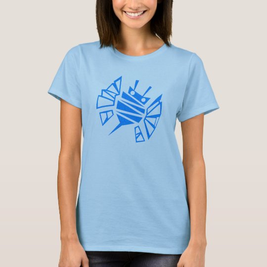 Peigne bleu de l'abeille de Persephone T-shirt