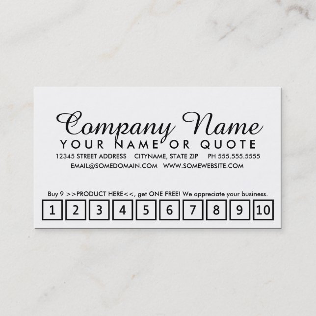 peignez le programme de fidélité de puce (Devant)