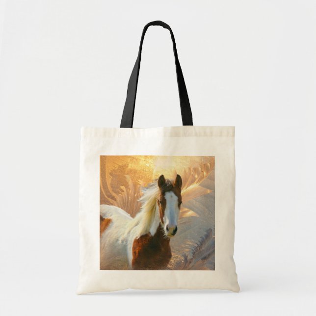 Peignez les sacs fourre-tout à or de cheval (Devant)
