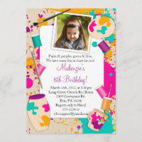 Peignez votre propre invitation de fête