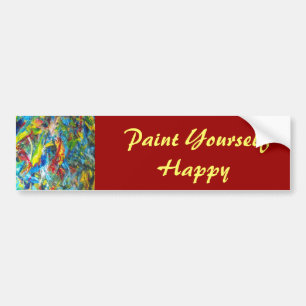 Peignez-vous joyeux Sticker pare-chocs