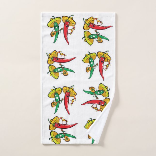 Peignoirs mexicains set de serviettes de bain (Serviette à main)