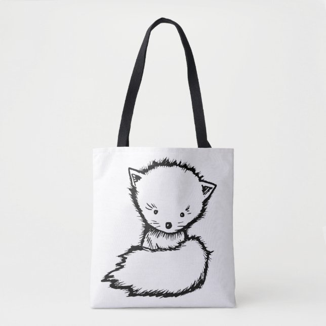 Peindre votre propre sac mignon Baby Fox (Devant)