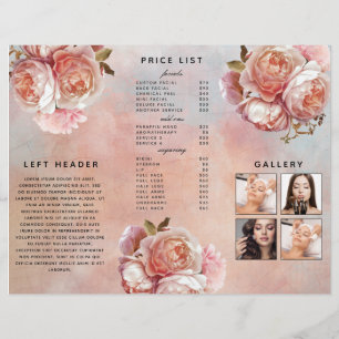 Peine rose botanique moderne plus photos