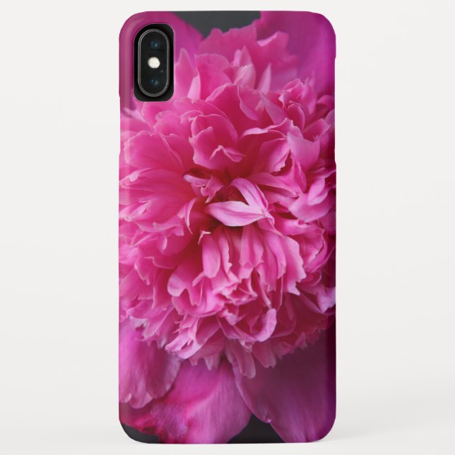 Peine rose profonde sur iPhone noir / coque ipad (Dos)